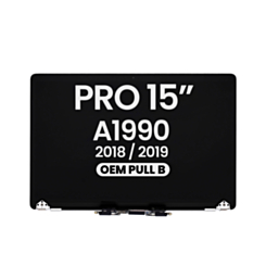 LCD Assembly for MacBook Pro 15" A1990 (2018-2019) (OEM Pull B Grade)  (SILVER)