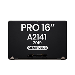 MacBook Pro 16" (A2141 / Mid 2019) LCD Assembly (SPACE GRAY) (OEM Pull B Grade)