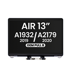 LCD Assembly for MacBook Air 13" A1932 (2019) / A2179 (2020) (OEM Pull B Grade) (SPACE GRAY)