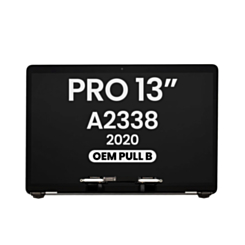 MacBook Pro 13" (A2338 / Late 2020) (M1/M2) LCD Assembly (SILVER) (OEM Pull B Grade)