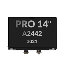 MacBook Pro 14" (A2442 / Late 2021) LCD Assembly (SPACE GRAY) (Oem Pull B Grade) (Only Ground Shipping)
