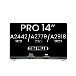 LCD Assembly for MacBook Pro 14" (A2442 / Late 2021) / (A2779 / Late 2023 ) / (A2918 / Late 2023) (OEM Pull B Grade) (SILVER)