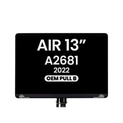 LCD Assembly (SILVER) (OEM Pull B Grade) for MacBook Air 13" (A2681 / Mid 2022)