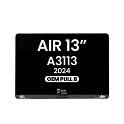 LCD Assembly for MacBook Air 13" (A3113 / 2024) (OEM Pull B Grade) (SPACE GRAY)