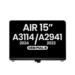 LCD Assembly (SPACE GRAY) (OEM Pull B Grade) for Macbook Air 15" (A3114 / 2024) / (A2941 / Mid 2023)