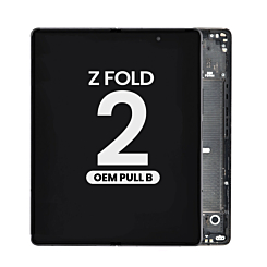 OLED Assembly with Frame for Galaxy Z Fold 2 F916U (MYSTIC BLACK) (OEM Pull B Grade)