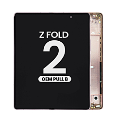 OLED Assembly with Frame for Galaxy Z Fold 2 F916U (MYSTIC BRONZE) (OEM Pull B Grade)