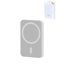 Wireless Charging MS Power Bank (WHITE) (10000 mAh / 15W) (Only Ground Shipping)