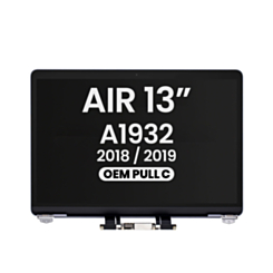 LCD Assembly for MacBook Air 13" A1932 (2018-2019) (OEM Pull C Grade) (SPACE GRAY)