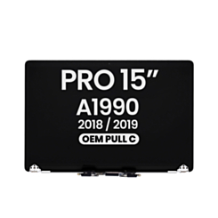 LCD Assembly for MacBook Pro 15" A1990 (2018-2019) (OEM Pull C Grade)  (SILVER)