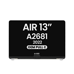 LCD Assembly (STARLIGHT) (OEM Pull C Grade) for MacBook Air 13" (A2681 / Mid 2022)