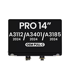 LCD Assembly (Glossy) (SPACE BLACK) for MacBook Pro 14" (A3112 / A3401 / A3185) (Late 2024) (OEM Pull C Grade)
