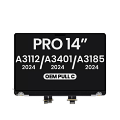 LCD Assembly (Glossy) (SILVER) for MacBook Pro 14" (A3112 / A3401 / A3185) (Late 2024) (OEM Pull C Grade)