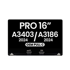LCD Assembly for MacBook Pro 16" (A3403 / A3186 Late 2024) (OEM Pull C Grade) (SPACE BLACK)