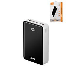 LDNIO PQ22 Power Bank with Digital Display (BLACK / WHITE) (20000 mAh / 22.5W) (Only Ground Shipping)