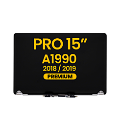 LCD Assembly (SPACE GRAY) (Premium) for MacBook Pro 15" Touch Bar (A1990 / Late 2018 / Early 2019)