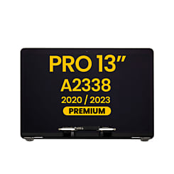 LCD Assembly (SPACE GRAY) (Premium) for MacBook Pro 13" (A2338 / Late 2020 / Late 2023) (M1 / M2)