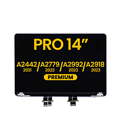 LCD Assembly (SILVER) (Premium) for MacBook Pro 14" (A2442 / Late 2021) / (A2779 / Late 2023 ) / (A2992 / Late 2023) / (A2918 / Late 2023)
