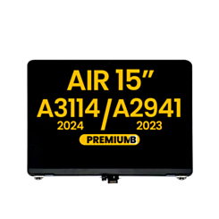 LCD Assembly (SILVER) (Premium) for MacBook Air 15" (A3114 / 2024) / (A2941 / Mid 2023)