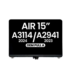 LCD Assembly (SILVER) (OEM Pull A Grade) for Macbook Air 15" (A3114 / 2024) / (A2941 / Mid 2023)