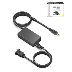 AC Adapter with US Cable for PlayStation 2 (Only Ground Shipping)