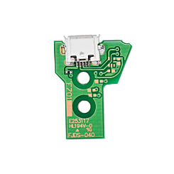 USB Charging Port Board with 12 Pin Flex Cable (Version 4 JDS-040) for PlayStation 4 (DualShock 4) Wireless Controller