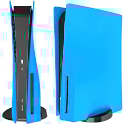 Faceplate Cover (LIGHT BLUE) (2 Piece Set) for PlayStation 5 Disc Edition (NO LOGO) (Only Ground Shipping)