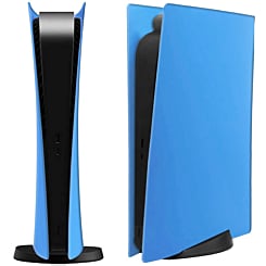 Faceplate Cover (LIGHT BLUE) (2 Piece Set) for PlayStation 5 Digital Edition (NO LOGO) (Only Ground Shipping)