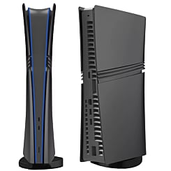 Faceplate Cover (BLACK) for PlayStation 5 Pro (Digital Edition) (NO LOGO) (Only Ground Shipping)