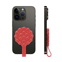 Silicone Suction Phone Holder with Handle Suitable - RED (Only Ground Shipping)