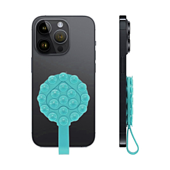 Silicone Suction Phone Holder with Handle Suitable - TEAL (Only Ground Shipping)