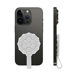 Silicone Suction Phone Holder with Handle Suitable - WHITE (Only Ground Shipping)