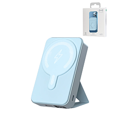 MagSafe Foldable Magnetic Power Bank (SKY BLUE) 15W Wireless  / 20W PD Power Bank with USB-C (10000 mAh) (Only Ground Shipping)