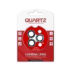 Order the QUARTZ HD Tempered Diamonds Metal Ring for iPhone 13 Pro Max 13 Pro Back Camera BLACK.
