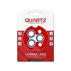 Grab the wholesale deals on the QUARTZ HD Tempered Glass with Iced Out Square Camera Lens for iPhone 13 Pro Max 13 Pro Back Camera BLUE.
