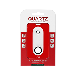 QUARTZ Back Camera Tempered Glass for iPhone Air (CLEAR & BLACK)