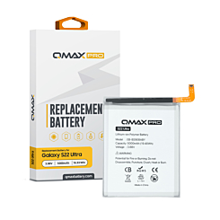 QMAX Pro Replacement Battery for Galaxy S22 Ultra (5000 mAh) (EB-BS908ABY) (Only Ground Shipping)