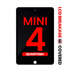 Quantum+ iPad Mini 4 LCD Assembly (BLACK) (Sleep / Wake Sensor Flex Pre-Installed) (Exclusive LCD Brakage Warranty)