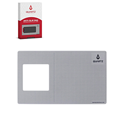 QUARTZ Anti-Slip Silicone Pad for Tempered Glass Installation Compatible with iPhone 17 Series (GRAY)