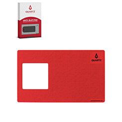 QUARTZ Anti-Slip Silicone Pad for Tempered Glass Installation Compatible with iPhone 17 Series (RED)