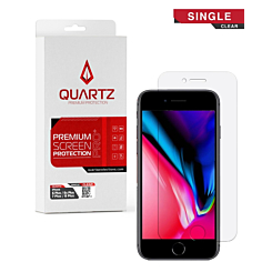 QUARTZ Clear Tempered Glass for iPhone 8 Plus / 7 Plus / 6s Plus / 6 Plus (Single Pack)