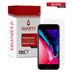 QUARTZ Clear Tempered Glass for iPhone 8 Plus / 7 Plus / 6s Plus / 6 Plus (Pack of 50)