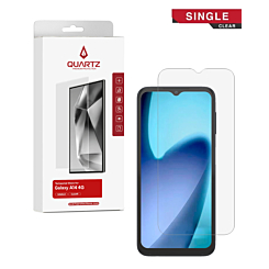 QUARTZ Clear Tempered Glass for Galaxy A14 4G (A145P / A145R / 2023) / A14 5G (A146U / A146P / A146B / 2023) (Single Pack)
