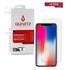 QUARTZ Clear Tempered Glass for iPhone X / XS / 11 Pro (Pack of 10)