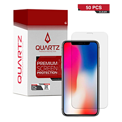 QUARTZ Clear Tempered Glass for iPhone X / XS / 11 Pro (Pack of 50)