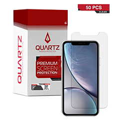 QUARTZ Clear Tempered Glass for iPhone XR / 11 (Pack of 50)