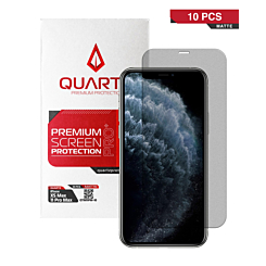 QUARTZ Matte Tempered Glass for iPhone XS Max / 11 Pro Max (Pack of 10)
