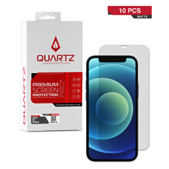 QUARTZ Matte Tempered Glass for iPhone 12 / 12 Pro (Pack of 10)