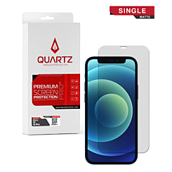 QUARTZ Matte Tempered Glass for iPhone 12 / 12 Pro (Single Pack)