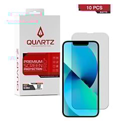 QUARTZ Matte Tempered Glass for iPhone 13 Mini (Pack of 10)